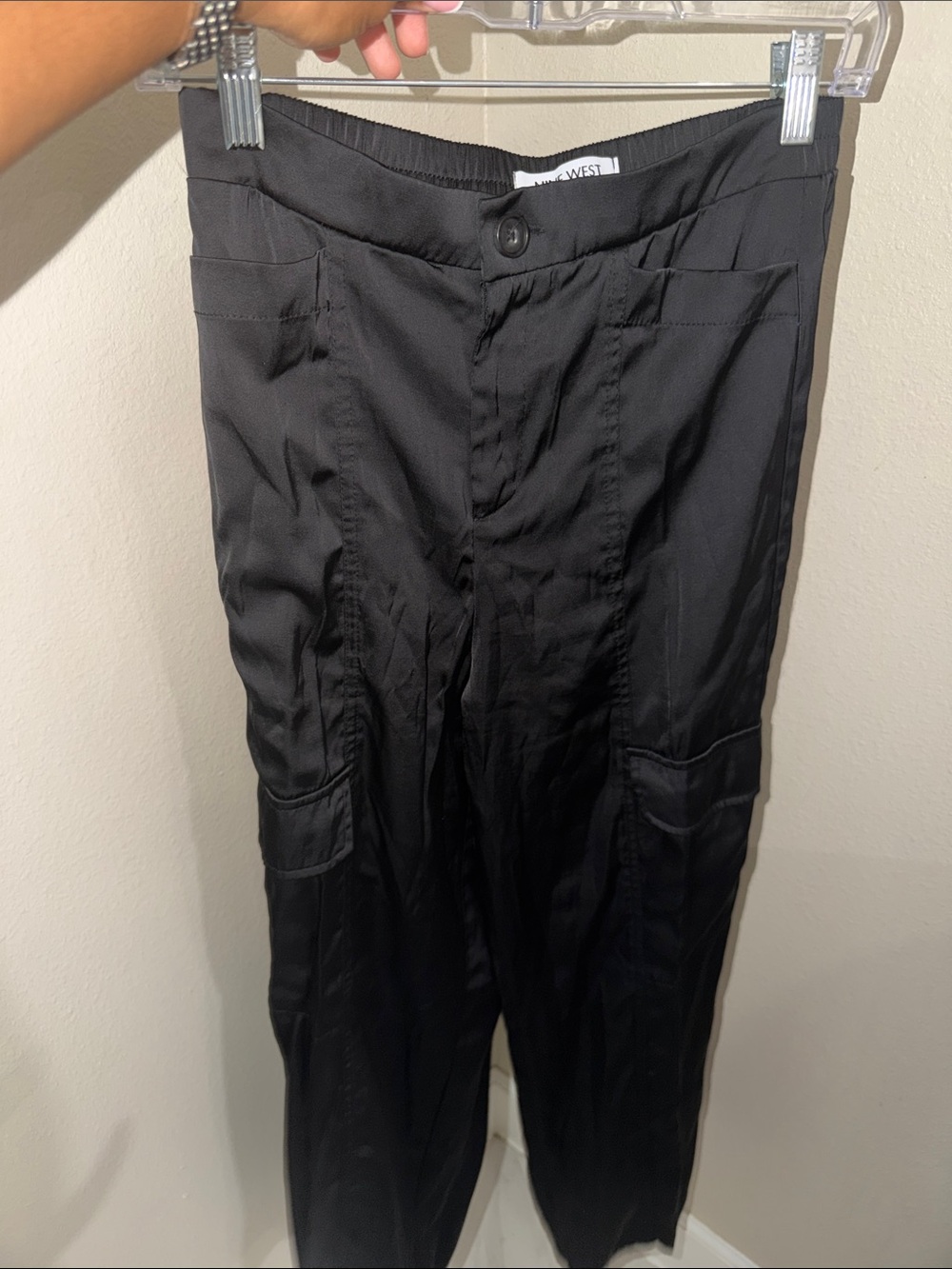 Nine West Black Men's Cargo Pants with Utility Pockets